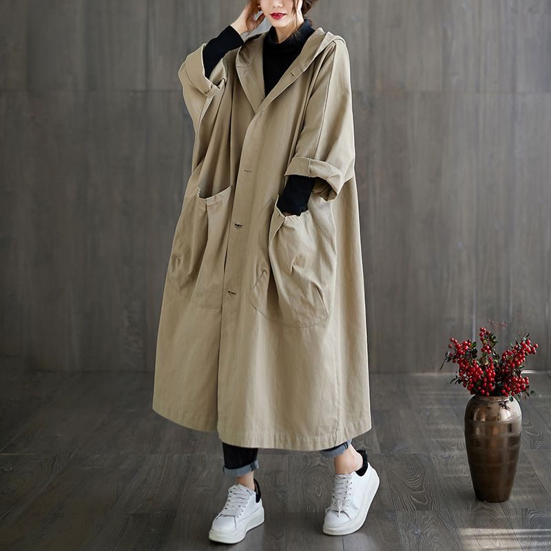 Veste Oversize Imperméable pour Femme - Kaki