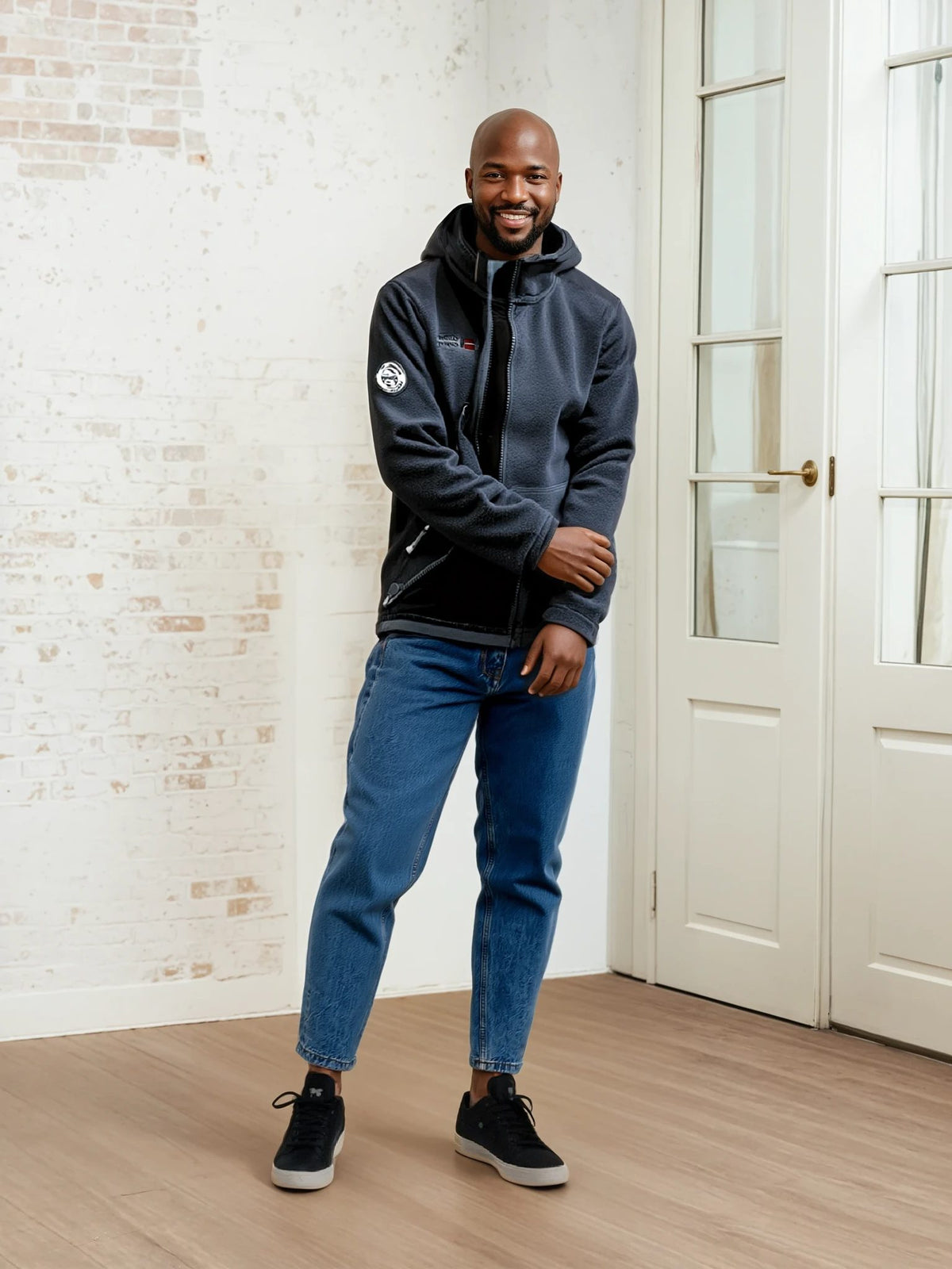 Veste Polaire avec Capuche pour Homme