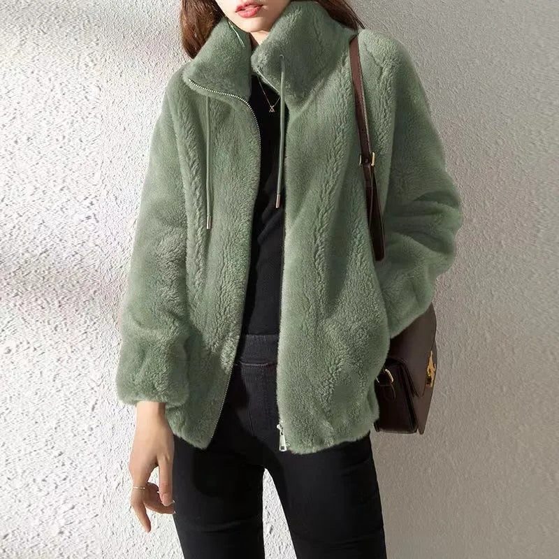 Veste Polaire Oversize pour Femme - Vert