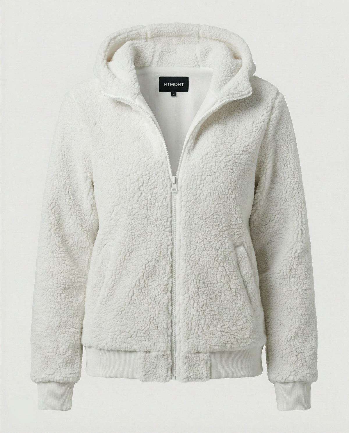 Veste Polaire Zippée pour Femme - Blanc