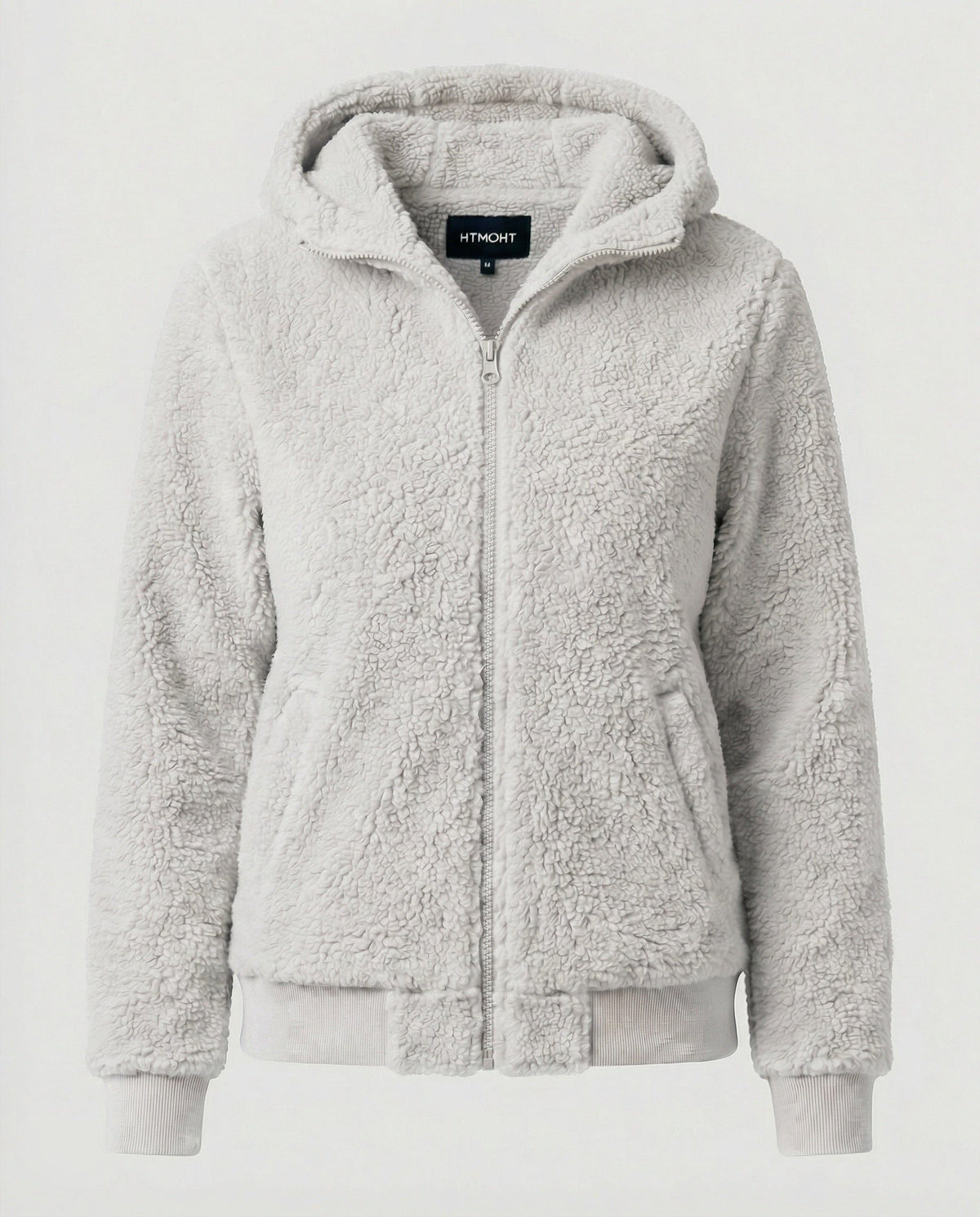 Veste Polaire Zippée pour Femme - Gris clair