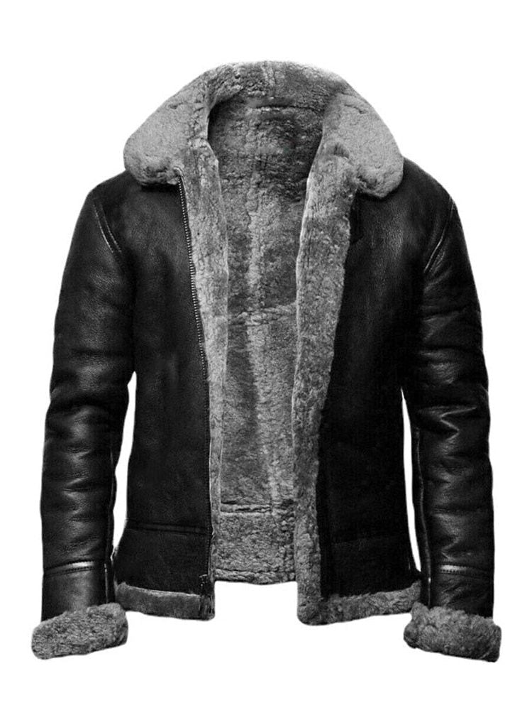 Veste Slim Fit Courte Doublée de Polaire pour Homme