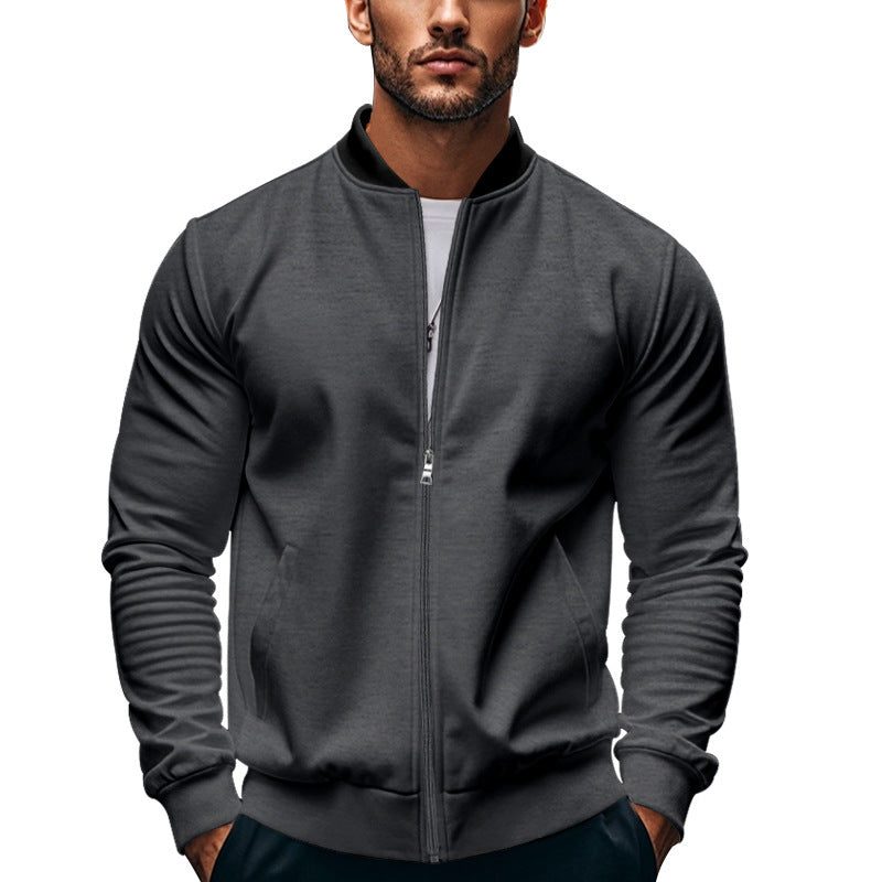 Veste Zippée avec Poches pour Homme - Gris foncé